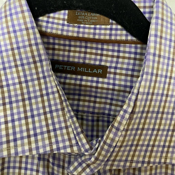 Peter Millar Long Sleeve Button Down Shirt Sz XL extra large - Picture 2 of 3